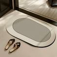 thumbnail image 1 of AZXY Bath Mats for Bathroom Floor,Bathroom Rugs Clearance,Nonslip Bathmat Under $15,Washable Quick Dry Absorbent Diatomite Stone Bath Mat Round, 1 of 6