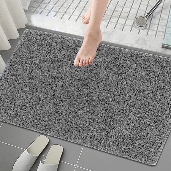 AZXY Bath Mats for Bathroom Floor,Microfiber Bathroom Rug,Bathroom Rugs Clearance,Absorbent Non-Slip Bath Mats Black