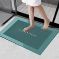 thumbnail image 1 of AZXY Bath Mats for Bathroom Floor,Non Slip Bathroom Mat,Washable Absorbent Quick Dry Bath Matr,Bathroom Rugs Green, 1 of 9