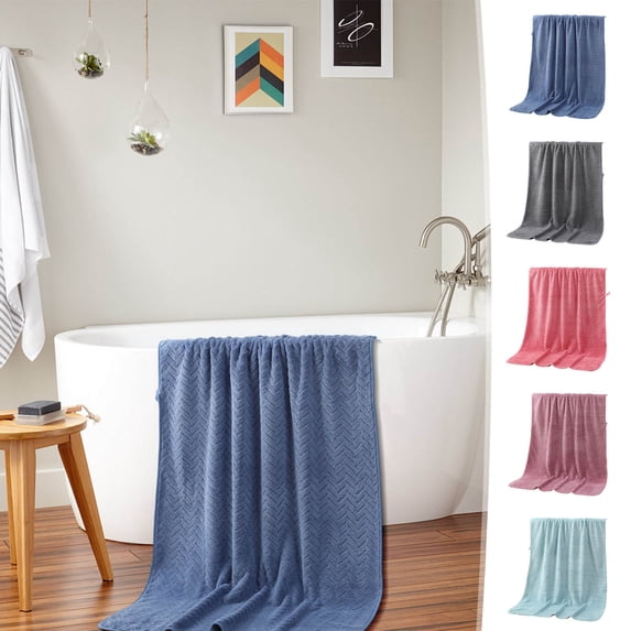 AZXY Bath Towels, Highly Absorbent Large Bath Towels, Quick-Drying Soft Comfortable Fade Resistant Towels for Bathroom, Gym, Hotel & Shower, 27.56×55.12 Inch