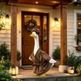 thumbnail image 1 of AZXY Bathrobe‑Style Porch Goose Outfit, Fits 23 Inch Porch Goose Statue, Goose Clothes for Cement Goose, Goose Clothing, Whimsical Indoor Front Porch Home Yard Decor, 1 of 8