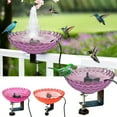 thumbnail image 1 of AZXY Bird Bath for Outdoors, 6.9-Inch Bird Bath with Adjustable Sturdy Metal Clamp for Railings, Deck Mounted Bird Bath Bowl Feeder for Balcony Yard Garden Decor, 1 of 5