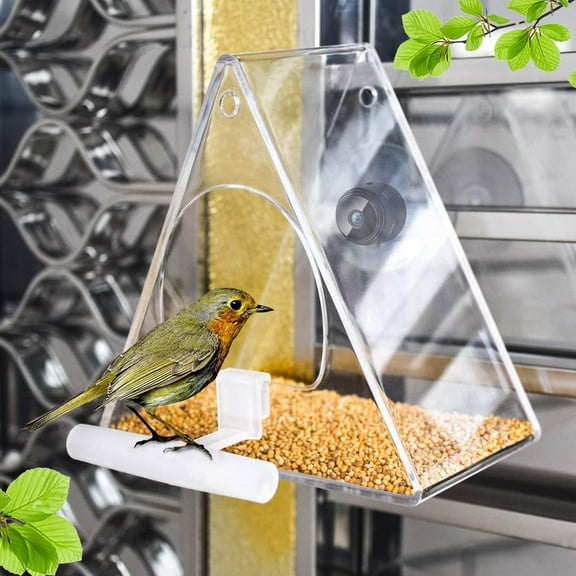 AZXY Bird Feeder with Camera,Smart Bird Feeder,Hummingbird Feeders Outdoor Window,Hanging Clear Birdfeeder Clearance 1080p Hd Wifi Remote