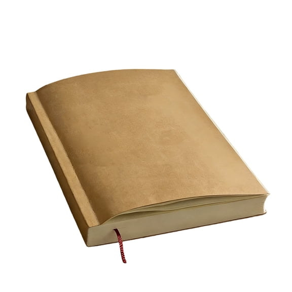 AZXY Blank Perfect Bound Journal, Daily Schedule Notebook, Heavy Thick Premium Paper, for Back to Study, Office, Daily Journal, Khaki