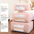 thumbnail image 1 of AZXY Blanket Storage Containers,Closet Organizer Bins,Storage Bags for Clothes with Zipper,Foldable Stackable Blanket Containers for Large Blankets, 1 of 1