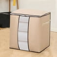thumbnail image 1 of AZXY Blanket Storage Containers,Storage Bags for Clothes with Zipper,Closet Organizer Bins Fabric Folding,Stackable Blanket Containers for Large Blankets Space Saving, 1 of 7