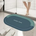 thumbnail image 1 of AZXY Blue Bathroom Rugs,Bath Mats for Bathroom Floor,Memory Foam Bath Mat,Washable Quick Dry Absorbent Nonslip Bathmat Under $15, 1 of 8