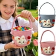 thumbnail image 1 of AZXY Blue Cotton Rope Easter Basket 9"x7", Empty Bunny Easter Gift Basket with Handle for Kids Boys Girls, Reusable Storage Gifting Basket for Easter Candy Egg Hunting & Personalized Gifts, 1 of 6