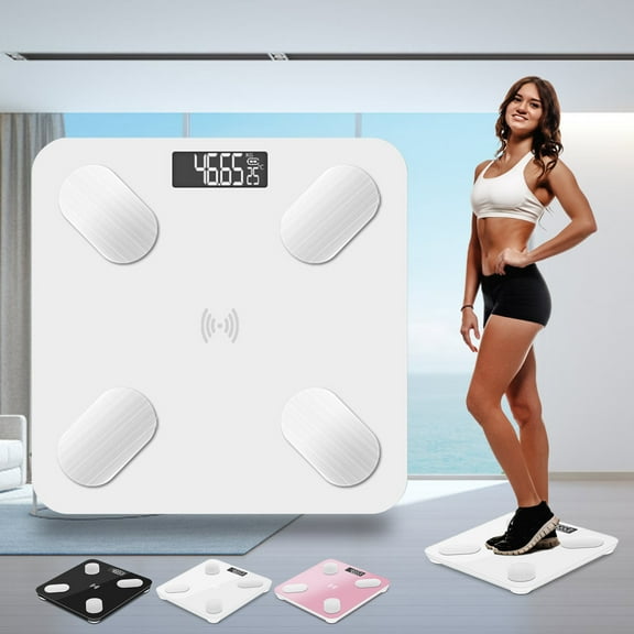 AZXY Body Fat Scale,Body Composition Scales,Smart Scale Body Fat Clearance,Bluetooth Digital Bathroom Scales for Body Weight 500 Lbs,Black