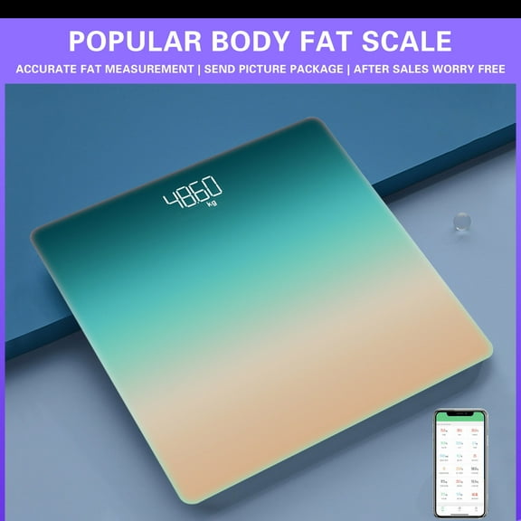 AZXY Body Fat Scale,Body Composition Scales,Smart Scale Body Fat Clearance,Bluetooth Digital Bathroom Scales for Body Weight 500 Lbs,Green