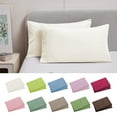 thumbnail image 1 of AZXY Brushed Microfiber Pillowcases, Queen Pillow Cases Set of 2, Soft Breathable Pillowcase with Envelope Closure, Solid Color, Lightweight, Shrinkage and Fade Resistants, 20"x30", Machine-washable, 1 of 6