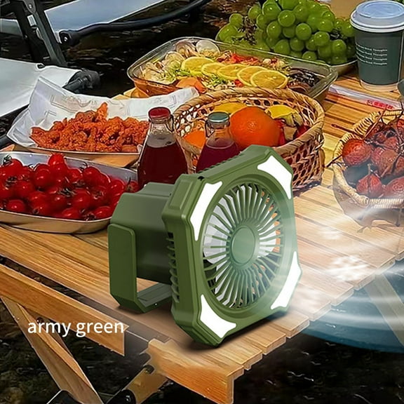 AZXY Ceiling Fan with Light,Camping Fan,Outdoor Ceiling Fans,Ceiling Fan with Remote,Lighting Hanging Usb Portable Tent Camping Fans Light Clearance