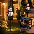 thumbnail image 1 of AZXY Christmas Garden Stake Light, Cute Snowman Solar Light Outdoor Waterproof Pathway Stake, Auto On Off Stake Light Holiday Yard Ornament for Lawn Patio Walkway Christmas Decorations, 1 of 7