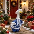 thumbnail image 1 of AZXY Christmas Porch Goose Outfit, 23" Fade‑Proof Wear for Porch Goose, Goose Clothes for Cement Goose, Goose Clothing for Goose Statue,Winter Xmas Decor for Yard Lawn Front Porch Patio Garden, 1 of 8
