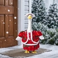 thumbnail image 1 of AZXY Christmas Porch Goose Outfit, 23‑Inch Goose Clothes Dress Set, Goose Clothing & Goose Cloth for Cement Plastic Lawn Goose Sculpture Statue, Xmas Outdoor Decor for Front Porch Yard Party Garden, 1 of 8