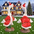 thumbnail image 1 of AZXY Christmas Porch Goose Outfits, 23 Inch Porch Goose Clothes, Christmas Goose Costume Set, Duck Clothes for for Cement & Plastic Goose Statue, Yard Patio Garden Outdoor Christmas Decorations, 1 of 8