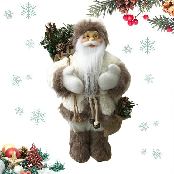 AZXY Christmas Tabletop Decorations Indoors Under $20,Christmas Table Decor Santa,Christmas Santa Claus Doll Figurine Toys for Kids Xmas Gift