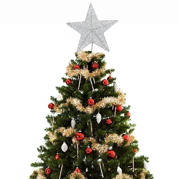 AZXY Christmas Tree Decorations Clearance,Christmas Tree Topper Star with Lights,Gold Led Christmas Tree Topper Lighted