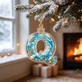 thumbnail image 1 of AZXY Christmas Winter Seaside Alphabet Tree Hanging Decor, Blue Wave Shell Letter Acrylic Suncatcher, Home Christmas Decorations, Custom Initial Holiday Pendant for Front Door Garland Mantel, Q, 1 of 7