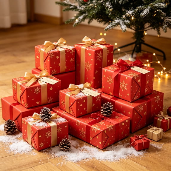 Paper Heets AZXY Christmas Wrapping Paper, 5 Sheets 20