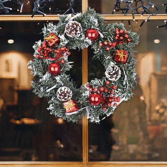 AZXY Christmas Wreaths, Christmas Wreaths for Front Door, Christmas Door Wreaths, Christmas Outdoor Wreaths, Christmas Decorations Wreaths for Christmas