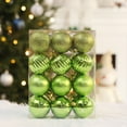 thumbnail image 1 of AZXY Clearance!24PC Christmas Ornaments Balls Sets Green for Holiday Wedding Party Xmas Decorations,Shiny Shatterproof Christmas Tree Decorations,5cm, 1 of 2