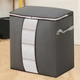 thumbnail image 1 of AZXY Closet Organizer Bins,Blanket Storage Containers,Storage Bags for Clothes with Zipper,Heavy Duty Stackable Blanket Containers for Large Blankets, 1 of 7