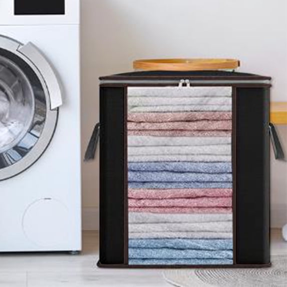 AZXY Clothes Storage Containers Clearance,Blanket Organizers and Storage,Closet Organizer Bins,Stackable Clear Heavy Duty Large Blanket Bags with Zipper for Bedroom Living Room Quilt