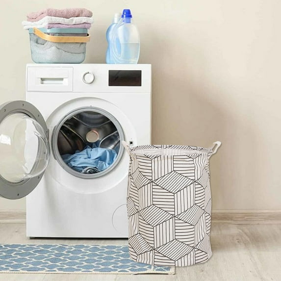 AZXY Collapsible Laundry Basket,Fabric Laundry Hamper,Foldable Laundry Basket Large,Clothes Hampers,Dirty Clothes Hamper with Handles