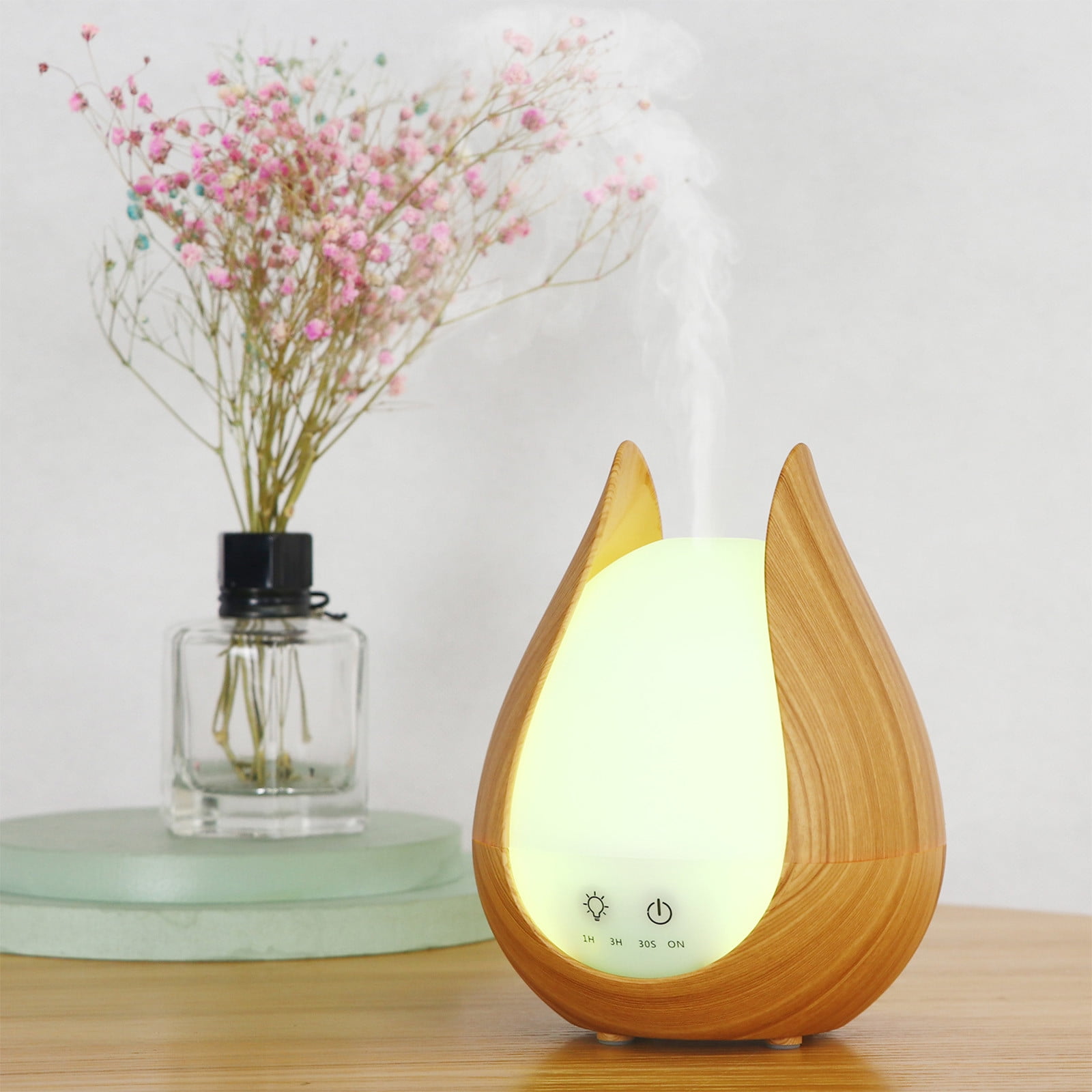 AZXY Cool Mist Humidifiers,Humidifiers for Bedroom,Cute Small Humidifier for Home Large Room with Lihgt,Quiet Aromatherapy Oil Diffuser Humidifier for Car Plants Desktop Kids Clearance