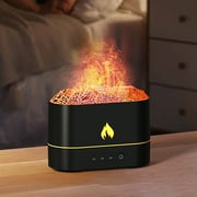 AZXY Cool Mist Humidifiers,Small Humidifier for Home Plants,Flame Humidifier for Bedroom Car with Light,Evaporative Humidifiers for Large Room Home Quiet Under $20