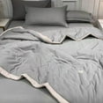 thumbnail image 1 of AZXY Cooling Blanket,Cooling Comforter On Clearance,Non-Standard Summer Quilt,Washable Breathable Light Weight Comforters,Gray Non-Standard(110x150cm), 1 of 8