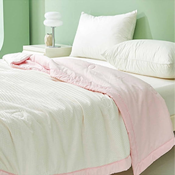 AZXY Cooling Blanket,Cooling Comforter Queen,Summer Quilt,Light Weight Comforters On Clearance,Pink Queen