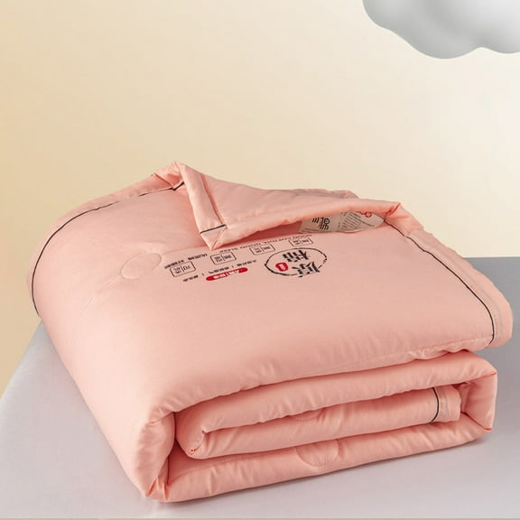 AZXY Cooling Blanket,Summer Comforter,Crib/Toddler Bed Pink Breathable Lightweight Quilt,Reversible Cooling Blanket for Hot Sleepers Beds,Crib/Toddler Bed