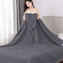 AZXY Cooling Blanket,Summer Comforter Full,Washable Lightweight Quilt,Cooling Blanket for Hot Sleepers Beds,Gray Full