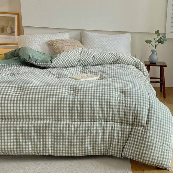 AZXY Cooling Comforter,Cooling Blankets Queen,Summer Comforter Lightweight,Cooling Blanket for Hot Sleepers,Green Queen