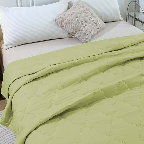 AZXY Cooling Comforter,Cooling Blankets for Summer,Crib/Toddler Bed Summer Comforter Lightweight,Breathable Cooling Blanket for Hot Sleepers,Green Crib/Toddler Bed(100x150cm)