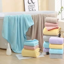 AZXY Cotton Bath Towels, Highly Absorbent Large Bath Towels, Quick-Drying Soft Comfortable Fade Resistant Towels for Bathroom, Gym, Hotel & Shower