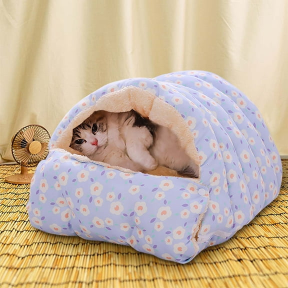 AZXY Covered Dog Beds,Dog Beds for Medium Sized Dogs,Washable Dog Bed Medium,Cute Warm Small Cat Bed,Chew Proof Cotton Funny Fuzzy Pet Beds for Cats Clearance