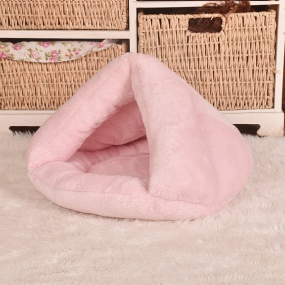AZXY Covered Dog Beds,Dog Beds for Small Dogs,Washable Dog Bed Medium,Cute Warm Small Cat Bed,Chew Proof Cotton Funny Fuzzy Pet Beds for Cats Clearance Pink