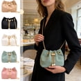 thumbnail image 1 of AZXY Crossbody Bags for Women, Green Corduroy Bucket Purse with Pearl Chain, Small Trendy Crossbody Shoulder Bag for Casual Commute Travel Daily Use, 1 of 7