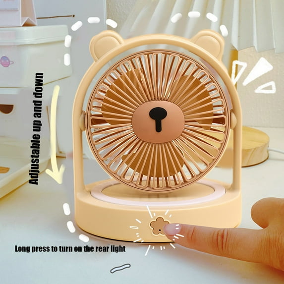 AZXY Desk Fan,Small Fans for Desk,Desktop Fan,Table Fans for Home,Battery Small Quiet Personal Tabletop Fans for Bedroom