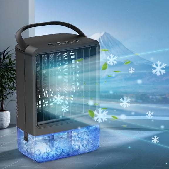 AZXY Desk Fan,Small Fans for Desk,Portable Evaporative Air Cooler,Electric Quiet Personal Tabletop Fans for Bedroom Home