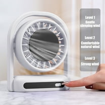 AZXY Desk Fan,Table Fan,Desktop Fans for Home,Desk Fans Under $15.00,Rechargeable 3 Speed Small Quiet Personal Tabletop Fans for Bedroom
