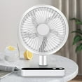 thumbnail image 1 of AZXY Desk Fan,Table Fans for Bedroom,Small Fans,Desktop Fans,Oscillating Small Quiet Personal Tabletop Fans for Home, 1 of 6
