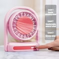 thumbnail image 1 of AZXY Desk Fan,Tabletop Fans for Home,Table Fan,Desk Fans Small Quiet,Rechargeable 3 Speed Personal Desktop Fans on Clearance Under $15.00, 1 of 7
