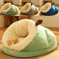 AZXY Dog Beds Under $20,Covered Dog Bed Medium,Cute Warm Small Cat Bed,Washable Chew Proof Cotton Funny Fuzzy Pet Beds for Cats Clearance