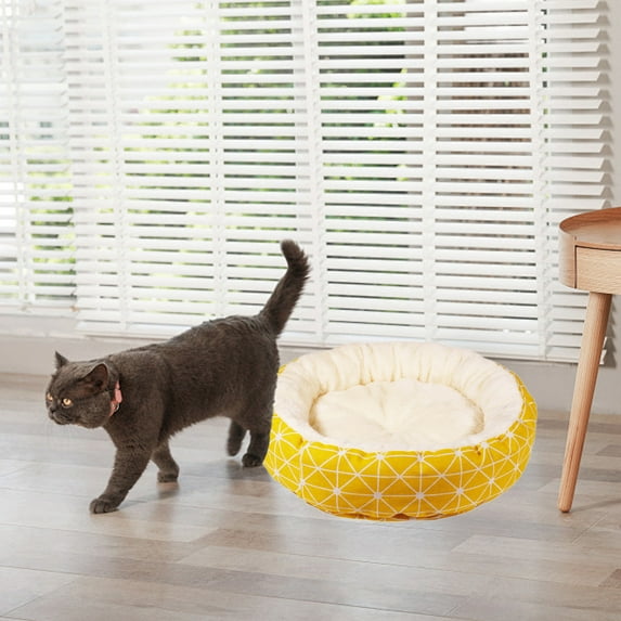 AZXY Donut Dog Bed,Dog Beds for Large Dogs,Pet Beds for Cats,Indestructible Washable Chew Proof Comfort Cat Bed Small Crate