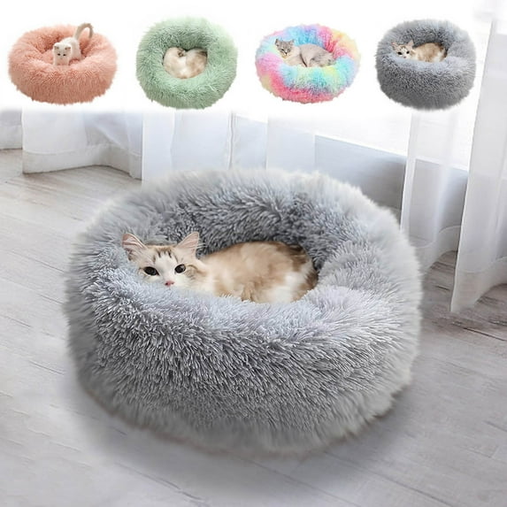 AZXY Donut Dog Bed,Dog Beds for Large Dogs,Washable Pet Bed,Indestructible Chew Proof Comfort Cat Bed Small Crate
