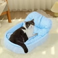thumbnail image 1 of AZXY Donut Dog Bed,Washable Dog Beds Medium,Cute Warm Small Cat Bed,Chew Proof Cotton Funny Fuzzy Pet Beds for Cats Clearance, 1 of 6